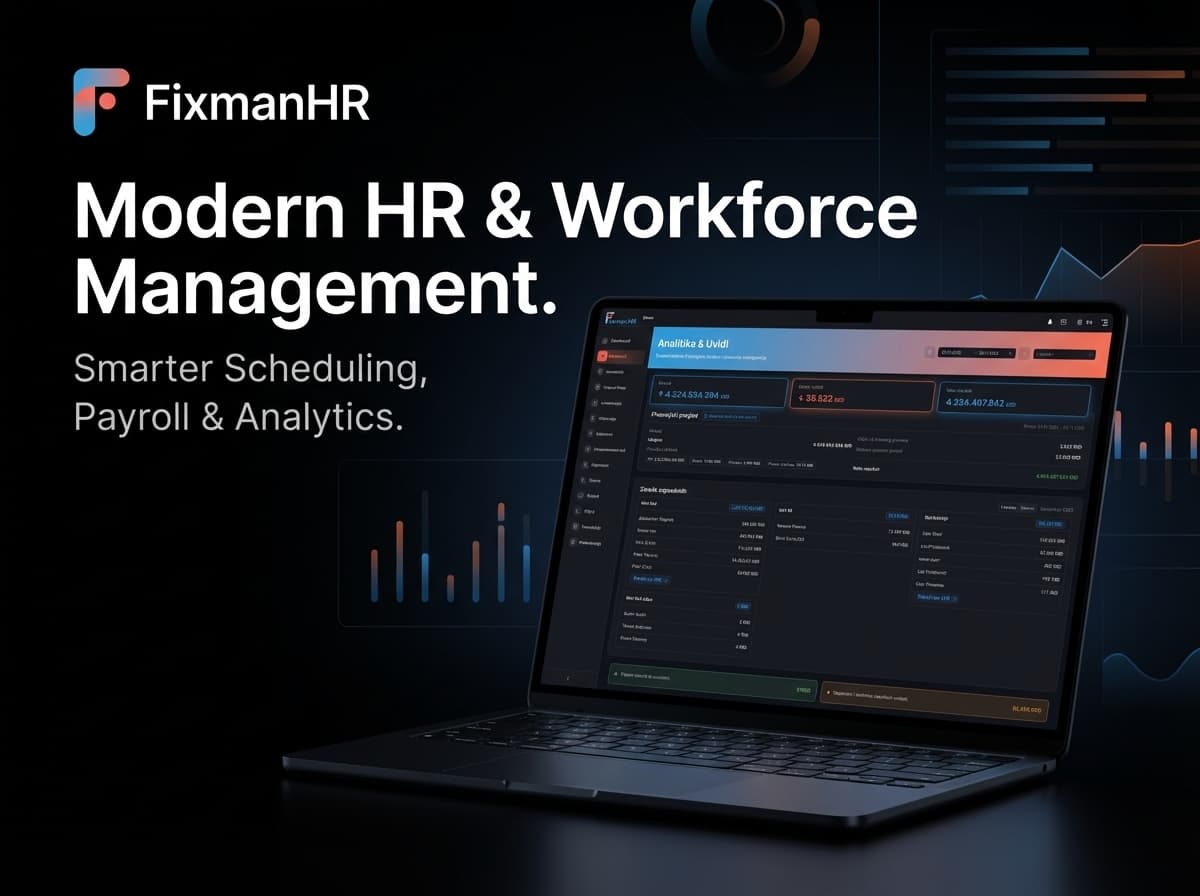 FixmanHR Schedule Dashboard - Dark Mode